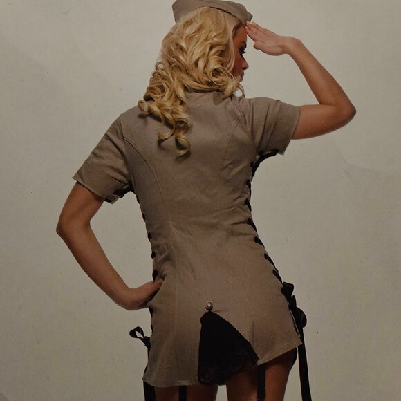 LAST NWT ARMY Military Dress Garters Hat S/M - Picture 3 of 16